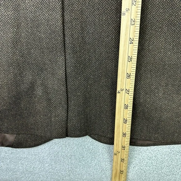 Brooks Brothers 346 Blazer Mens 41R Brown Herringbone Wool Suit Jacket READ - Picture 10 of 14